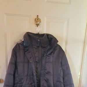 Winter Jacket with Faux fur detachable Hood